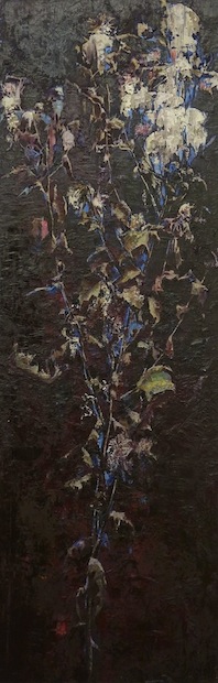 Katrin Heichel: BB gross, 
2018, Öl auf Leinwand, 
170 x 53 cm

